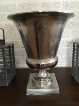 Grote aluminium vaas, design vaas voor in huis