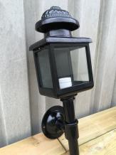 Eclairage extérieur pour la porte d'entrée, lampe Coach, noire