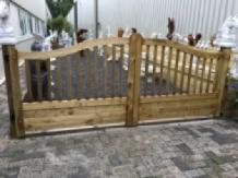 Gartentor Holz / Gartentor komplett, Bogentor 3 Meter
