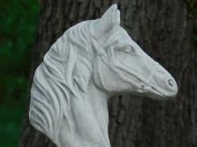 Pferdekopf - Tierstatue aus Stein - 50 cm - klassisch