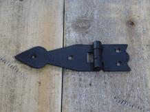 Antik-Look, Scharnier, Zierband, antiker Beschlag, Kastenbeschlag strukturiert-11,5 cm