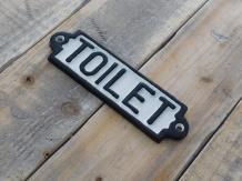 Emailleschild 'Toilette' für die Tür