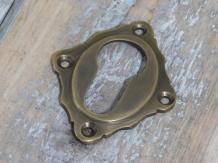 Rosette, Schlossfiguren PZ, Messing patiniert