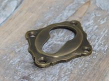 Rosette, Schlossfiguren PZ, Messing patiniert