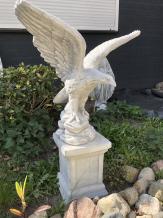 Schöner Adler auf Steinsockel