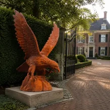 Aigle XL – 113 cm – statue de jardin en fonte massive
