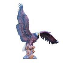 Adelaar - vleugels wijd - polystone - 40 cm - in kleur