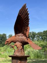 Aigle - sur socle - 96 cm - fonte - statue antique