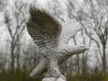 Adler - Flügel nach oben - Steinstatue - 33 cm - klassisch