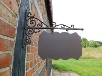 Uithangbord Rechthoekig XL - Gietijzer - Bruin