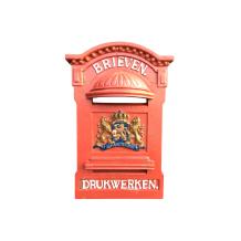 Dubbel postbusfront kleppen, vol gietijzer, zware uitvoering