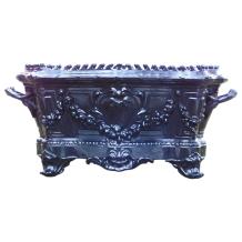 Plantenbak Art Nouveau - 55 cm - alumunium - zwart
