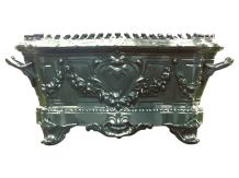 Plantenbak Art Nouveau - 55 cm - Aluminum - Donkergroen
