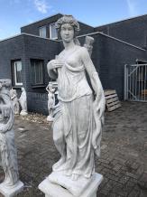 Artemis - stenen beeld - 143 cm - klassiek wit - Grieks