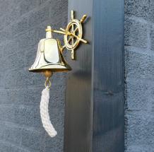 Sonnette de porte, cloche de bateau, laiton
