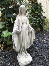 Maria - Steinstatue - 40cm - klassisch weiß - Grabstatue