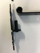 Jeu de 2 sangles de porte et 2 clips - acier - 40 x 4,5
