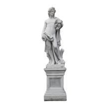 Bacchus - stenen beeld - 144 cm - klassiek wit - Romeins