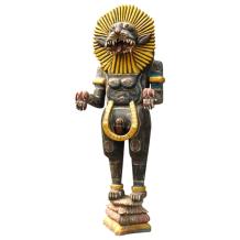 Balinese tijger - handgemaakt van hout - 290 cm - zwart