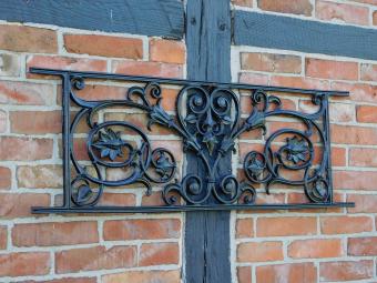 Garde-corps de balcon - noir - porte-fenêtre - clôture en fonte