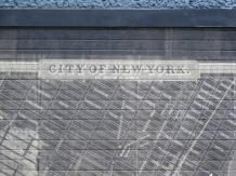 Wanddekoration Bambus City of New York - mit Aufhängeseil