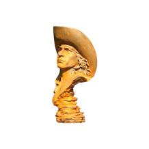 Cowboy - gietijzeren beeld - 30 cm - rustieke afwerking