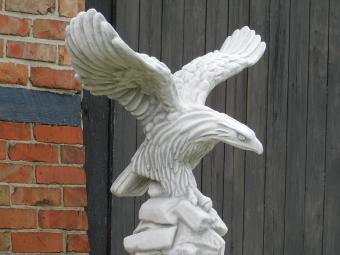 Adelaar met Gespreide Vleugels - 80 cm - Steen
