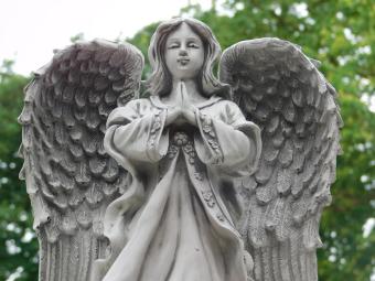 Beeld Biddende Engel - 43 cm - Polystone