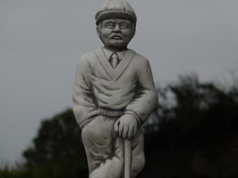 Beeld Golfer - 45 cm - Steen