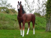 Cheval - Statue XXL - 190 x 220 cm - Décoration polystone