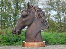 Robuust Paardenhoofd - alu - koper-look voet