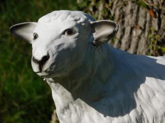 Skulptur Schaf – 45 cm – Polystone