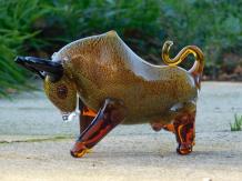Statue Bull, komplett aus Glas gefertigt