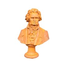 Beethoven buste - gietijzeren beeld - 31 cm - rustiek