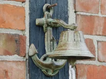 Türklingelanker – Gusseisen – grün/braun – mit Kordel