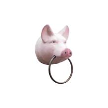 Handdoek ring 'Pig Head' - varkenskop - gietijzer
