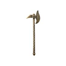 Middeleeuwse strijdbijl, bijl gietijzer, historische decoratie, 62 cm