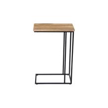 Table d'appoint industrielle, table industrielle pour ordinateur portable, bois de manguier et métal