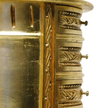 Vintage Barockkommode – Holz mit Marmor – 68 cm hoch