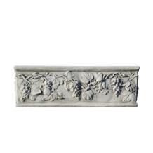 Bloembak met druiventrossen - 70 cm - steen