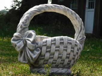 Einmalig: Blumenkorb - 50 cm - Stein