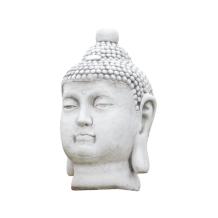 Boeddha - hoofd - stenen beeld - 50 cm - klassiek wit