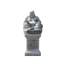 Buddha auf Sockel - 55 cm - Steenzuletzt