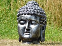 Boeddha - Indonesisch hoofd - polystone beeld - 50 cm