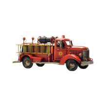 Brandweerauto - metalen decoratie - 35 cm - handgemaakt