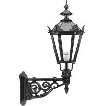Klassische Außenleuchte - Aluminium - Schwarz - Schlossarm