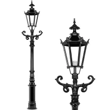 Lantaarnpaal Boskamp – 223 cm – aluminium en klassiek