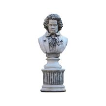 Beethoven - ronde sokkel - steen - 76 cm - gedetailleerd