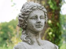 Büste der Diana - Steinstatue - 41 cm - klassisch grau