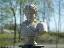 Klassieke buste van Hadrian - 68 cm - vintage tuinbeeld van steen